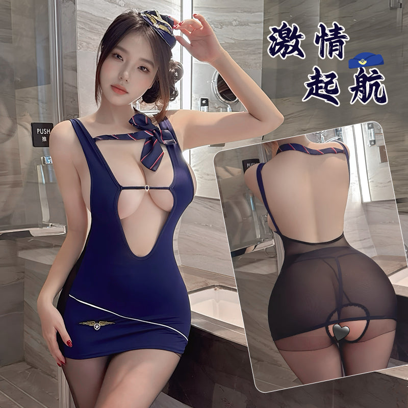Flight Attendant Costume Mini Dress - product image 2
