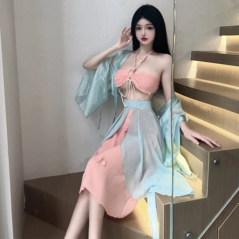 Vintage Chinese Hanfu Roleplay Costume - image 2