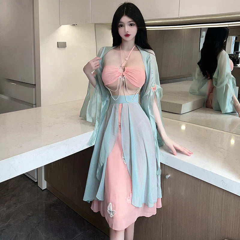 Vintage Chinese Hanfu Roleplay Costume - image 3