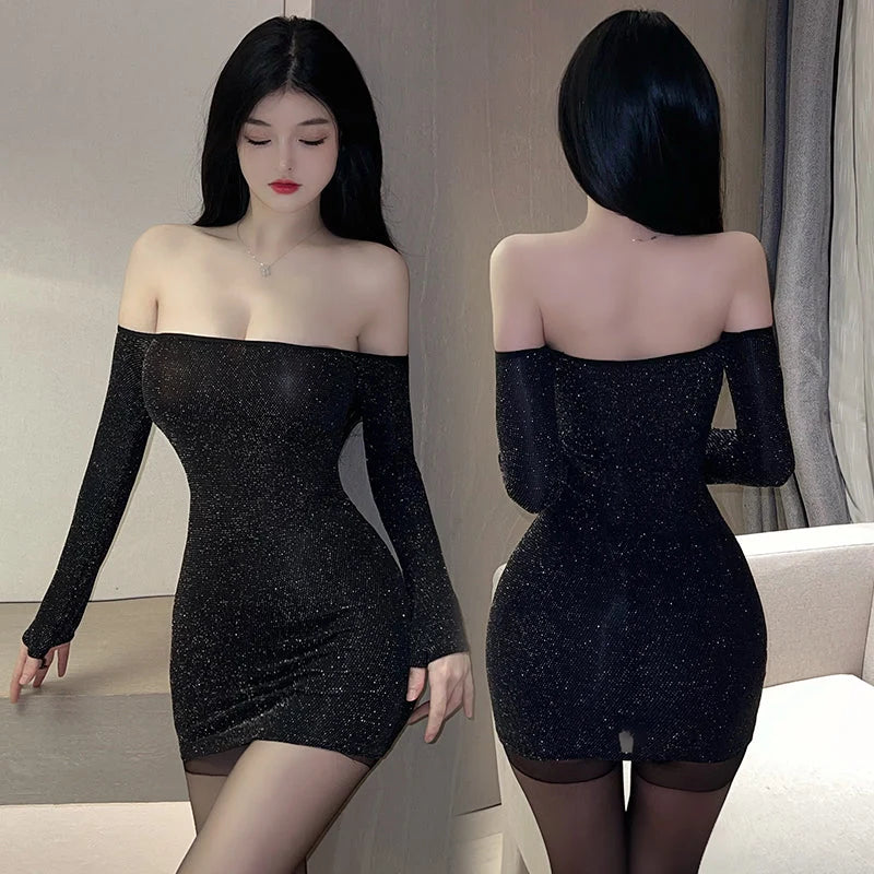 Rhinestone Open-Back Bodycon Mini Dress - image 4