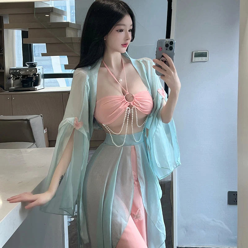 Vintage Chinese Hanfu Roleplay Costume - image 4